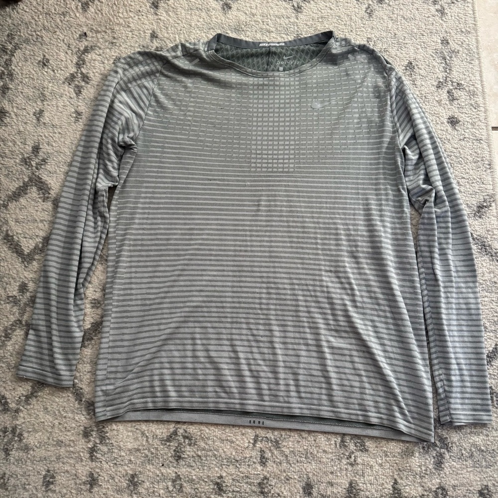 Nike Techknit TechWoven Running Long Sleeve